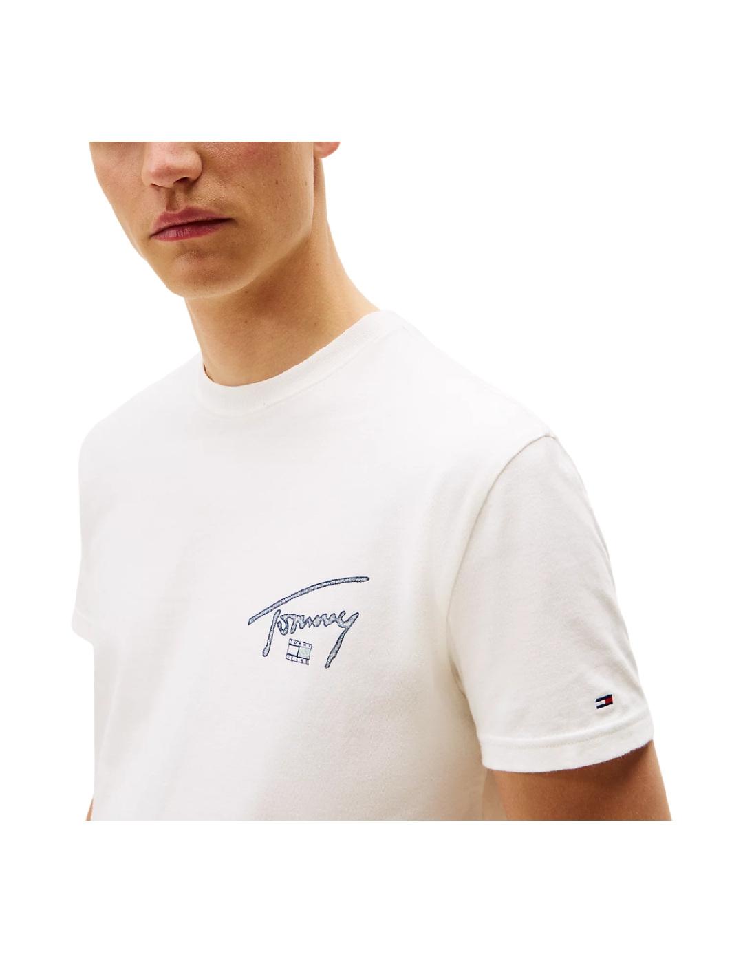 Camiseta Reg Sign Backprint Tommy Jeans