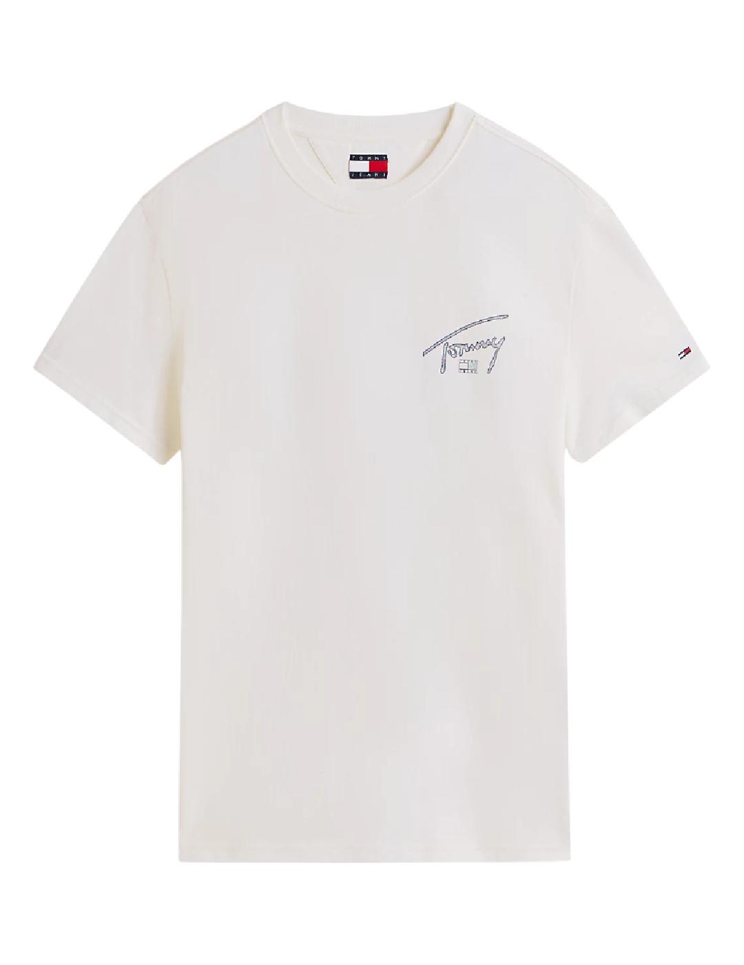 Camiseta Reg Sign Backprint Tommy Jeans