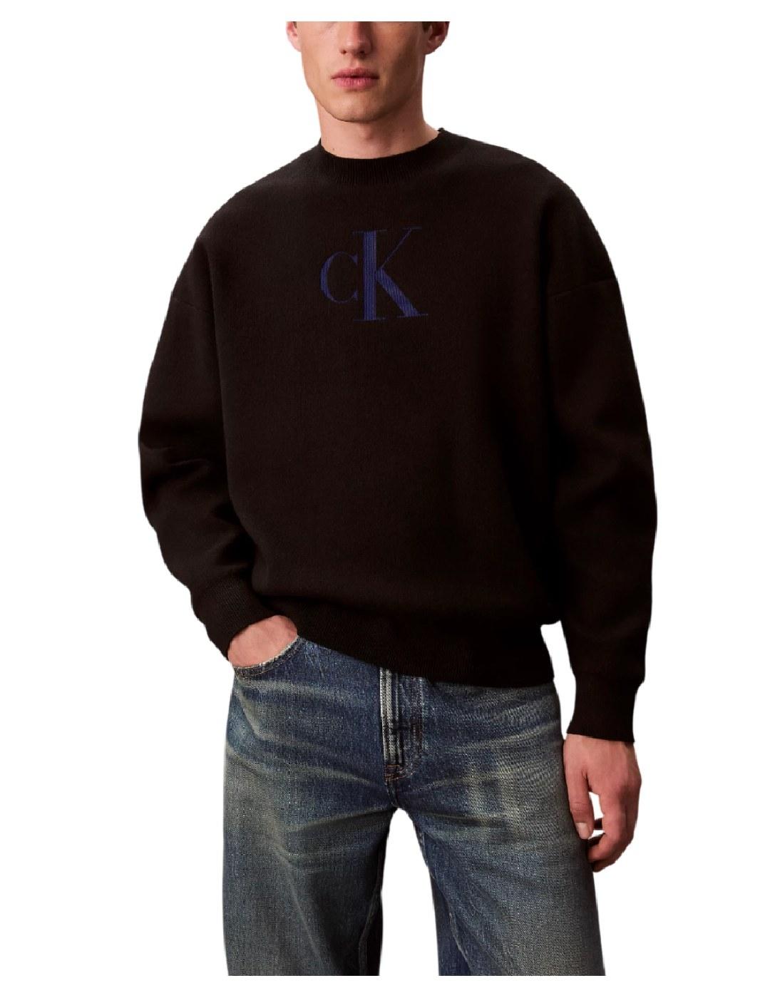Jersey cashmere logo Calvin Klein