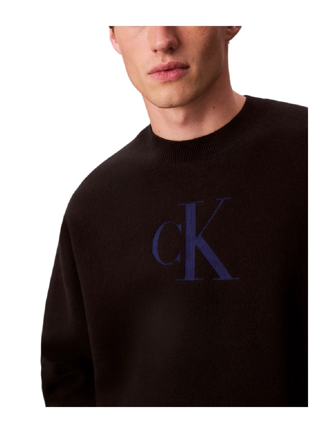 Jersey cashmere logo Calvin Klein