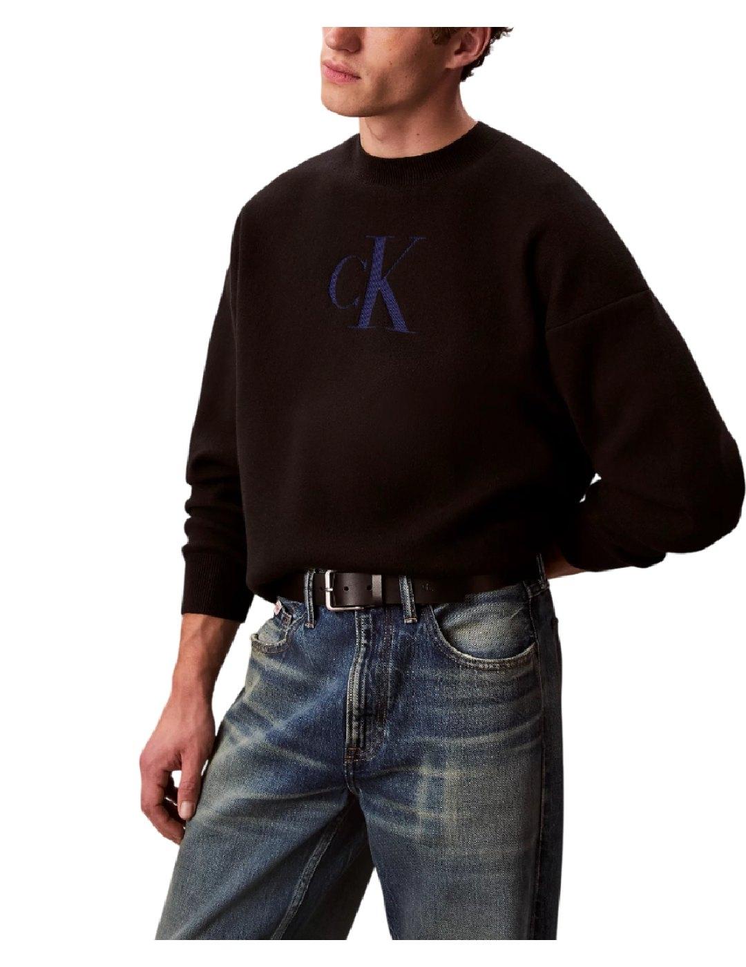 Jersey cashmere logo Calvin Klein