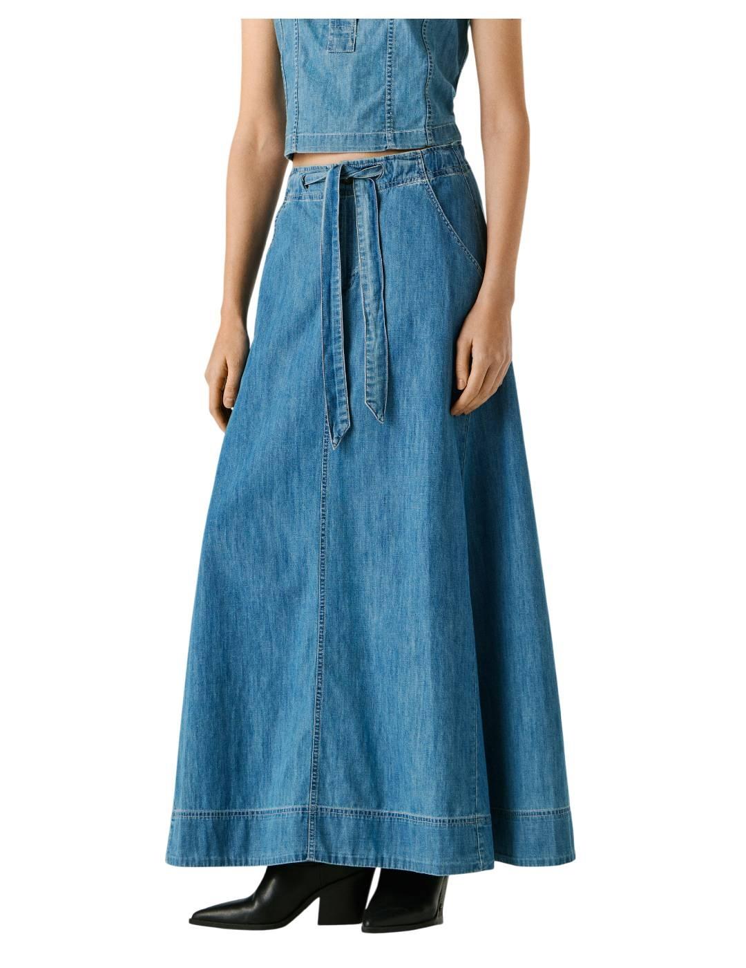 Falda maxi UHW Pepe Jeans